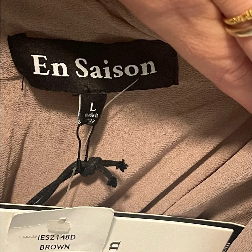 En Saison Brown Sequin-Embellished Mini Dress – Size Large, NWT - Picture 13 of 14